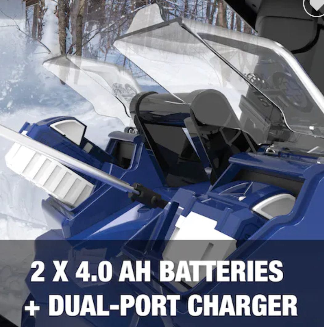 Snow Joe 24V-X2-SB18 48-Volt* IONMAX Cordless Snow Blower Kit | 18-Inch | W/ 2 x 4.0-Ah Batteries and Charger -- Refurbished ( Exchange or Repair Warranty Only)