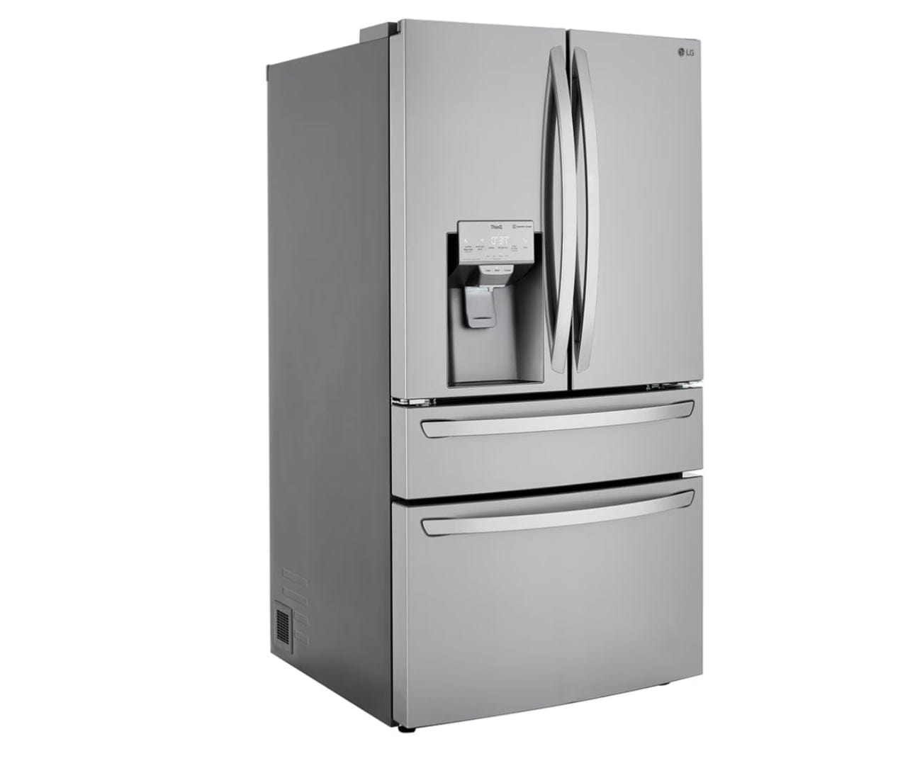 LG 36 in. 30 cu ft. Stainless Steel Print-Proof, Smart French Door Refrigerator with Craft Ice and Full-Convert Drawer LRMXS3006S