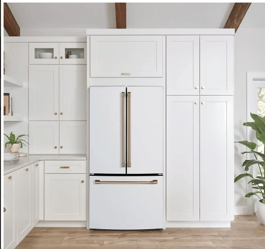 Cafe CWE19SP4NW2 French Door Refrigerator, 33" Width, ENERGY STAR Certified, Counter Depth, 18.6 cu. ft. Capacity, Matte White colour