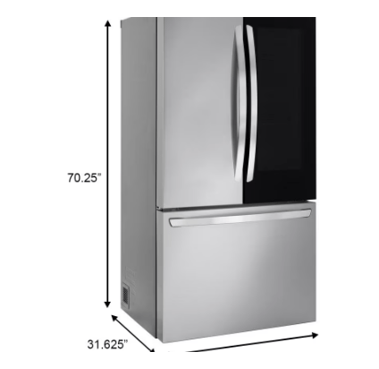 LG Electronics 36" 27 cu. ft. Smart InstaView Counter-Depth Max French Door Refrigerator in Stainless Steel LRFGC2706S / LRFGC2706S