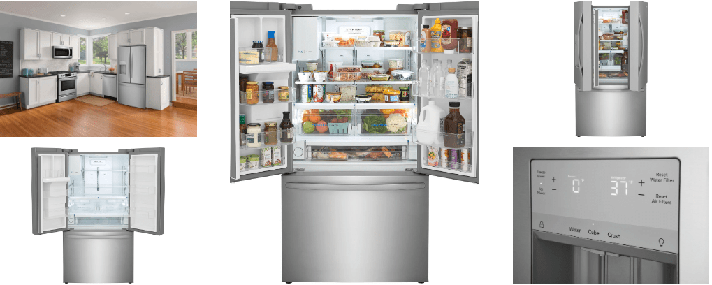 Frigidaire 22.6 Cu. Ft. 36 inch Counter-Depth French Door Refrigerator -FRFC2323AS