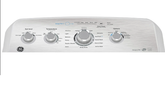 GE GTW550BMRWS Top Load Washer, 27 inch Width, ENERGY STAR Certified, 5.0 cu. ft. Capacity, 14 Wash Cycles, 6 Temperature Settings, 800 RPM Washer Spin Speed, White colour