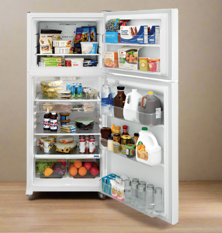 Frigidaire FFHT1425VW Top Freezer Refrigerator, 28 inch Width, ENERGY STAR Certified, 13.9 cu. ft. Capacity, White colour