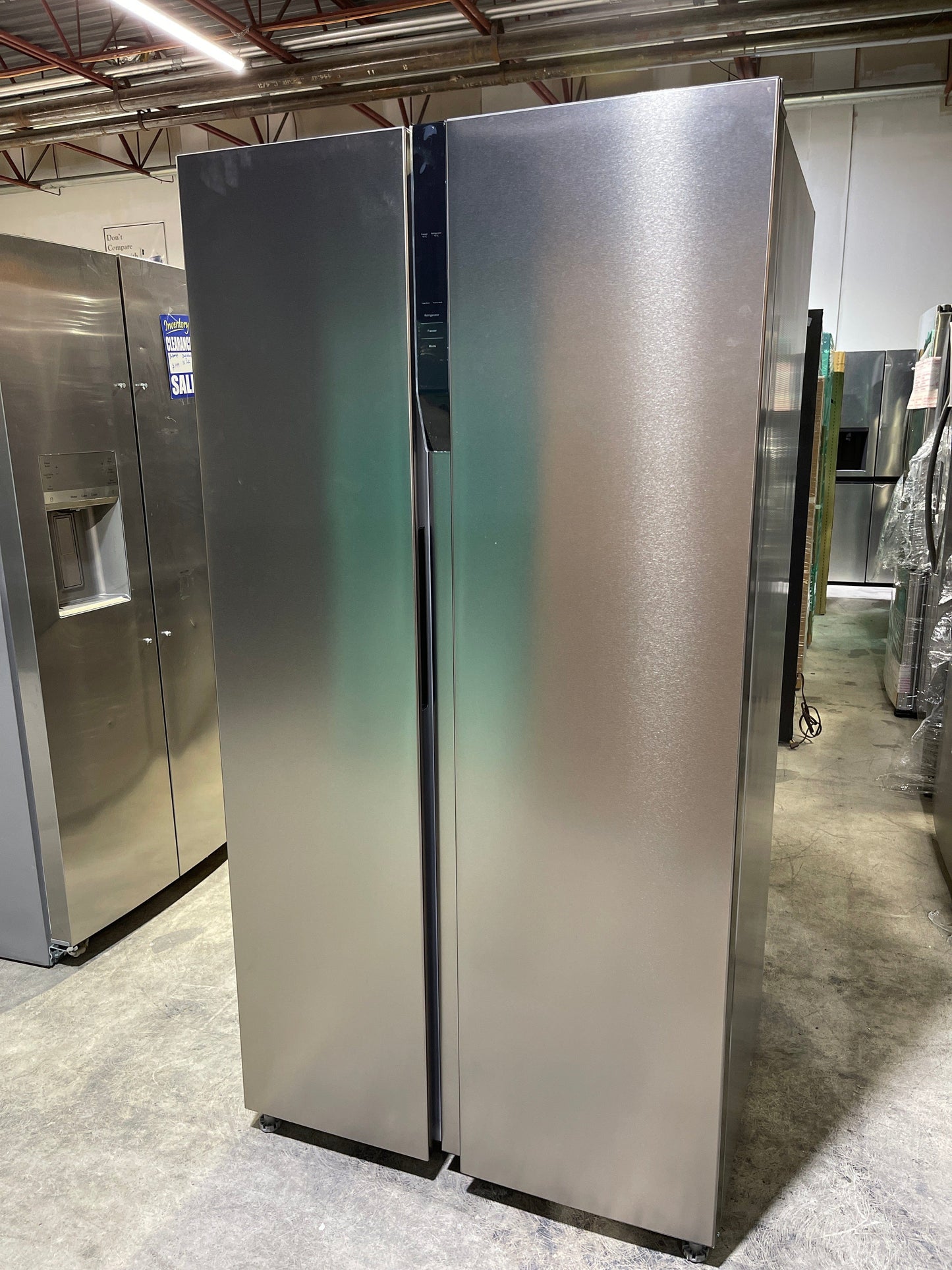 Frigidaire FRSG2115AV Side by Side Refrigerator, 36 inch Width, Counter Depth, 21.4 cu. ft. Capacity, Stainless Steel color