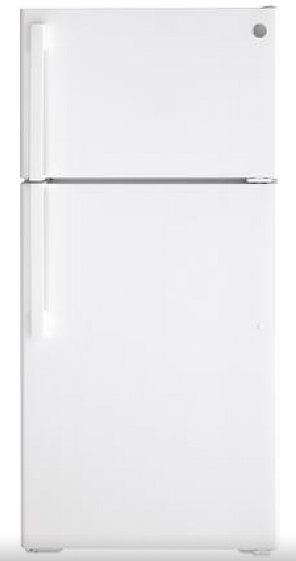 GE (GTE16DTNRWW/GTE16DTHWW) Top Freezer Refrigerator, 28" Width, ENERGY STAR Certified, White colour