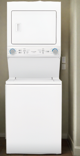 Frigidaire FLCE752CAW Laundry Center, 27" Width, 5.6 Cu. Ft. Capacity (Dryers), Electric, 27" Exterior Width, 10.1 cu. ft. Capacity, White