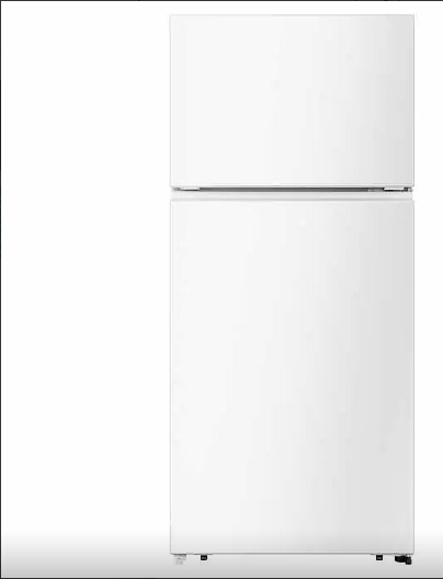 Hisense (RT18A2FWD) Top Mount Refrigerator, 30" Width, ENERGY STAR Certified, 18.0 cu. ft. Capacity, White
