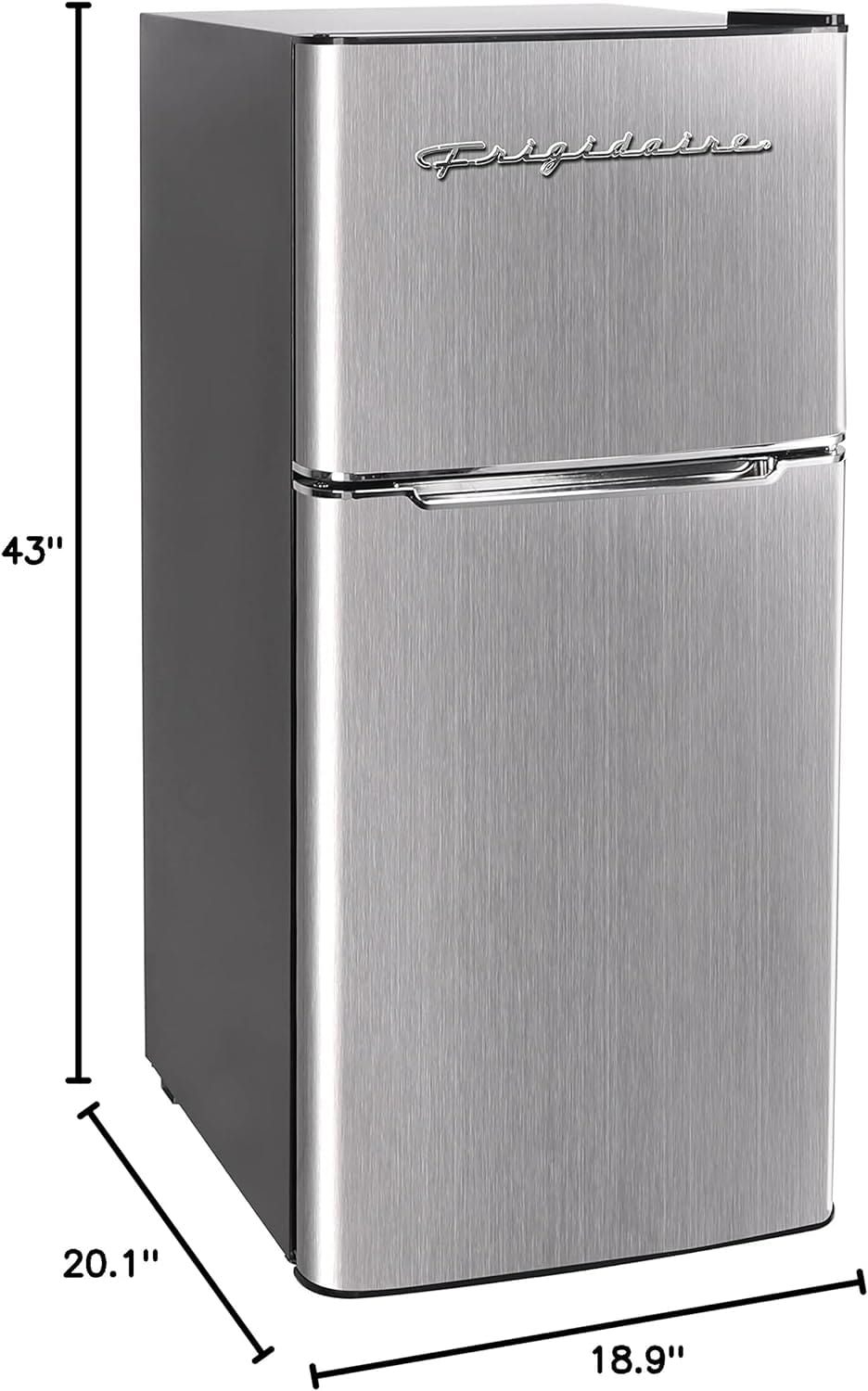 Frigidaire, 4.5 Cu. ft., 2 Door Compact Refrigerator-Chrome Trim, EFR451, Platinum. EFR451-C