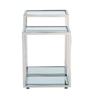 MULTI-LEVEL GY-ET-8166 Polished stainless steel End Table W60*D40*H60CM