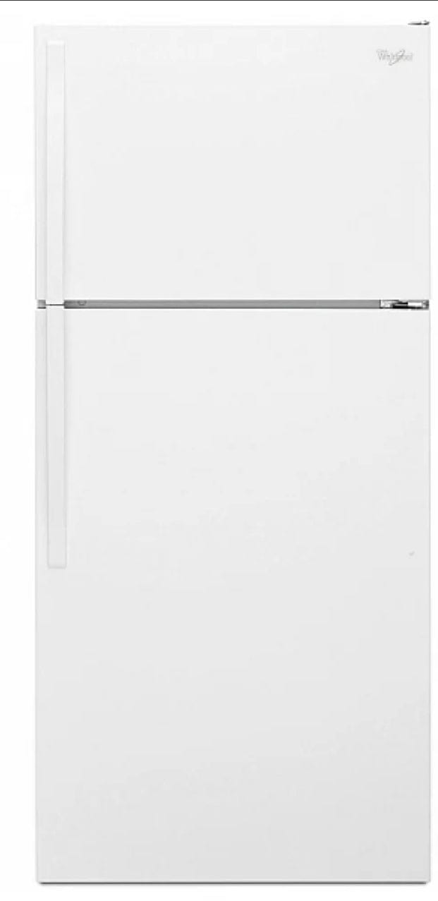 Whirlpool WRT134TFDW Top Mount Refrigerator, 28" Width, 14.6 cu. ft. Capacity, Optional Ice Maker (Special Order), Interior Light (Refrigerator), White colour