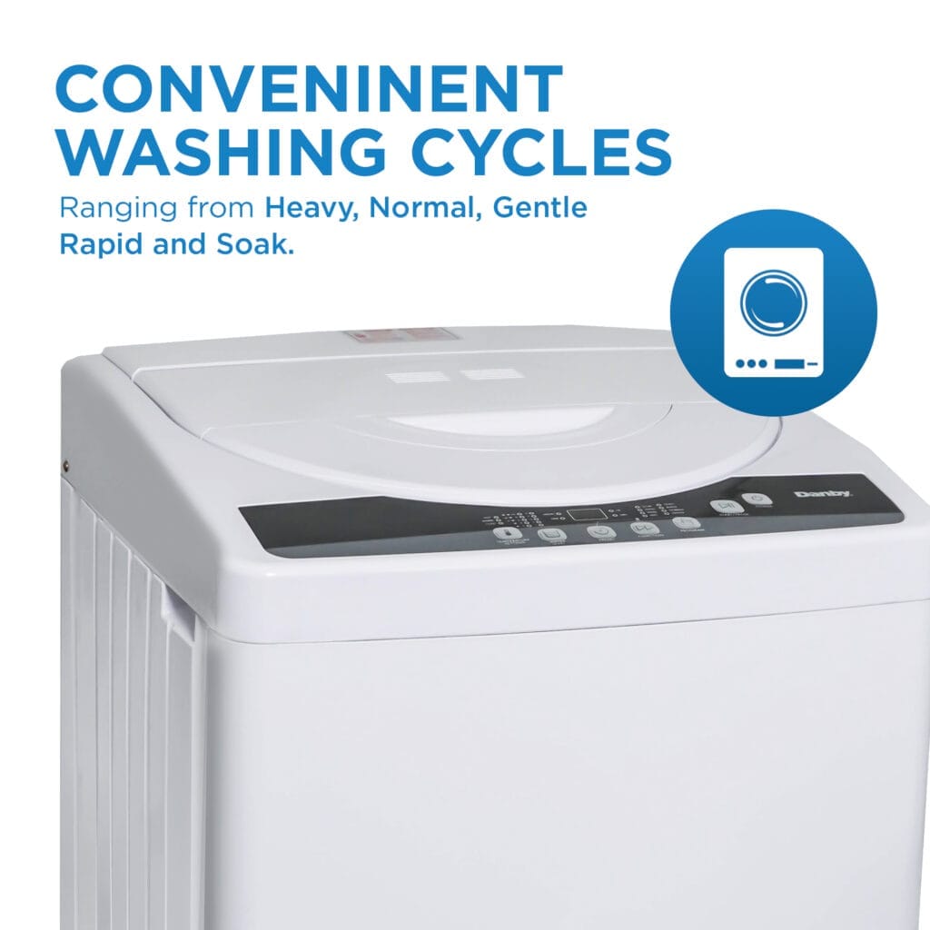 Danby 1.8 cu. ft. Compact Top Load Washing Machine in White. Box Packed 1 Year Warranty
DWM065A1WDB-6