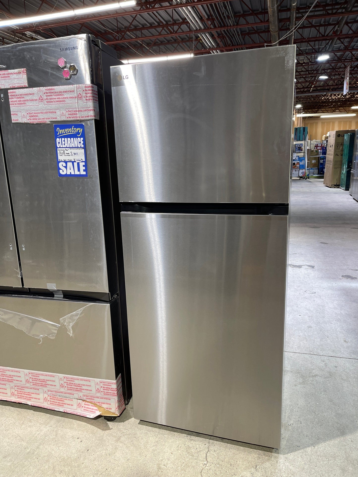 LG 30" 2-DOOR FRIDGE - LTCS200020W/00