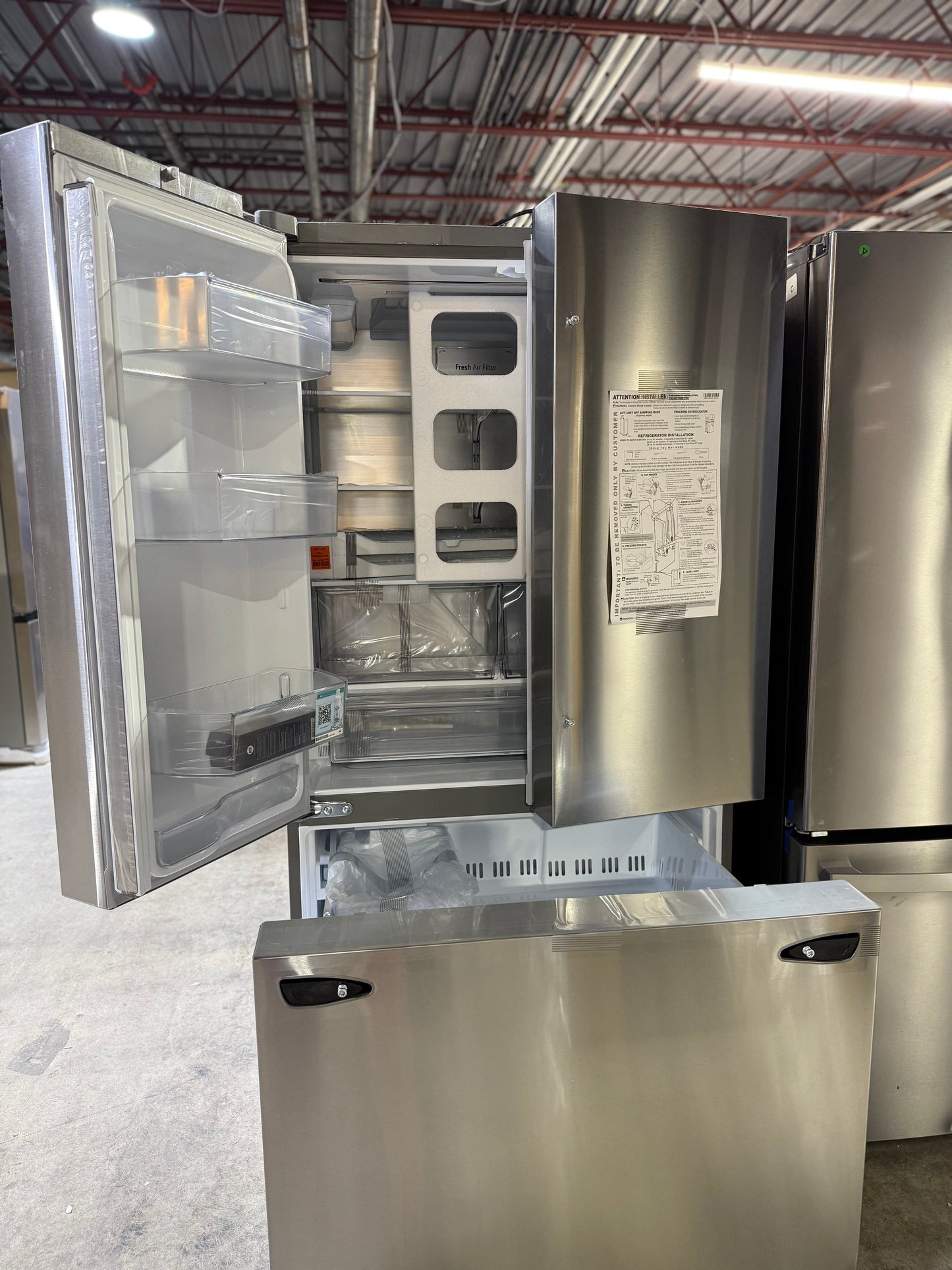 LG 36 in. Stainless Steel Counter-Depth French Door Refrigerator - LF27D6200S