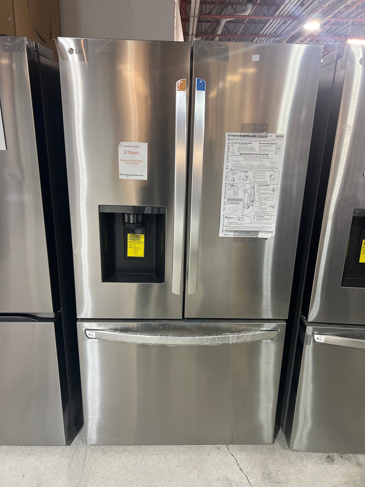 LG 26 Cu.ft Stainless Refrigerator French Door (LCFC26XSS)