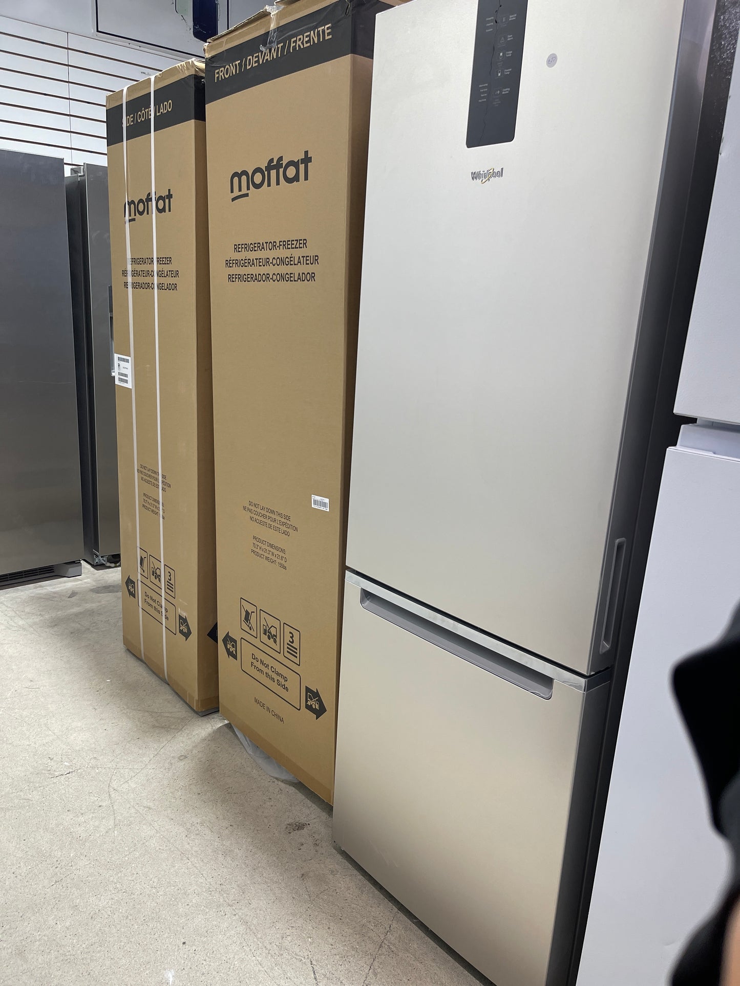 Whirlpool WRB533CZJZ Bottom Freezer Refrigerator, 24 inch Width, ENERGY STAR Certified, Counter Depth, 12.7 cu. ft. Capacity, Stainless Steel colour