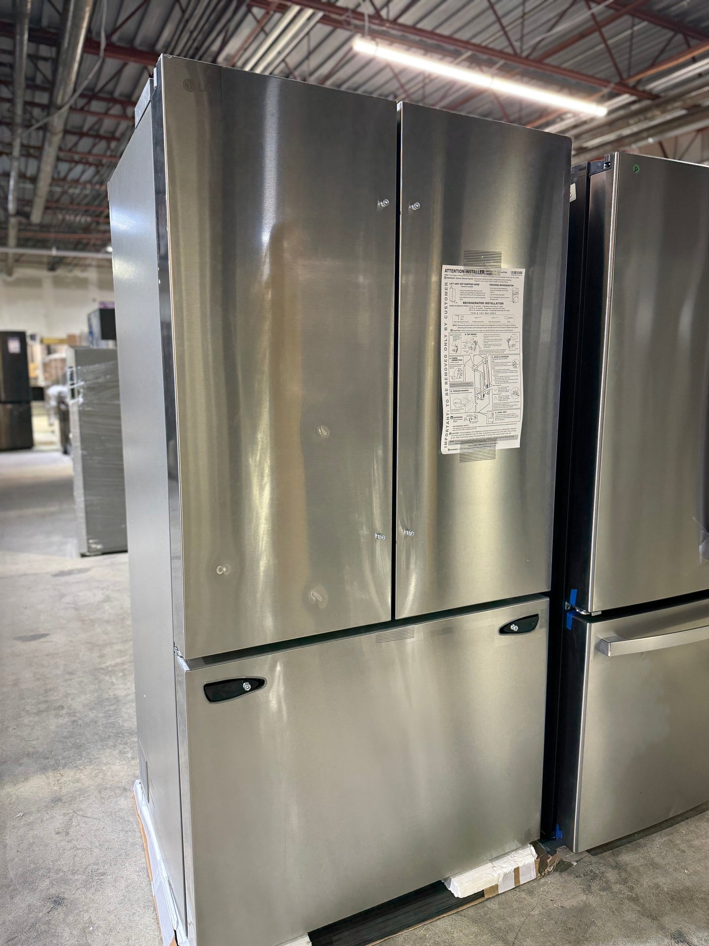 LG 36 in. Stainless Steel Counter-Depth French Door Refrigerator - LF27D6200S