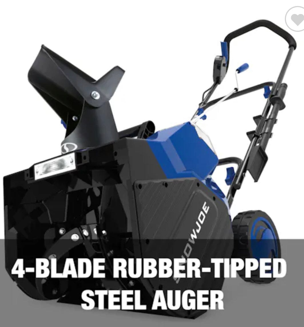 Snow Joe 24V-X2-SB18 48-Volt* IONMAX Cordless Snow Blower Kit | 18-Inch | W/ 2 x 4.0-Ah Batteries and Charger -- Refurbished ( Exchange or Repair Warranty Only)