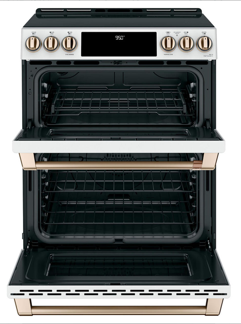 CCHS950P4MW2 / CCHS950P4M7W2 CAFÉ™ 30" Induction Range with Double Oven and No-Preheat Air Fry Matte White