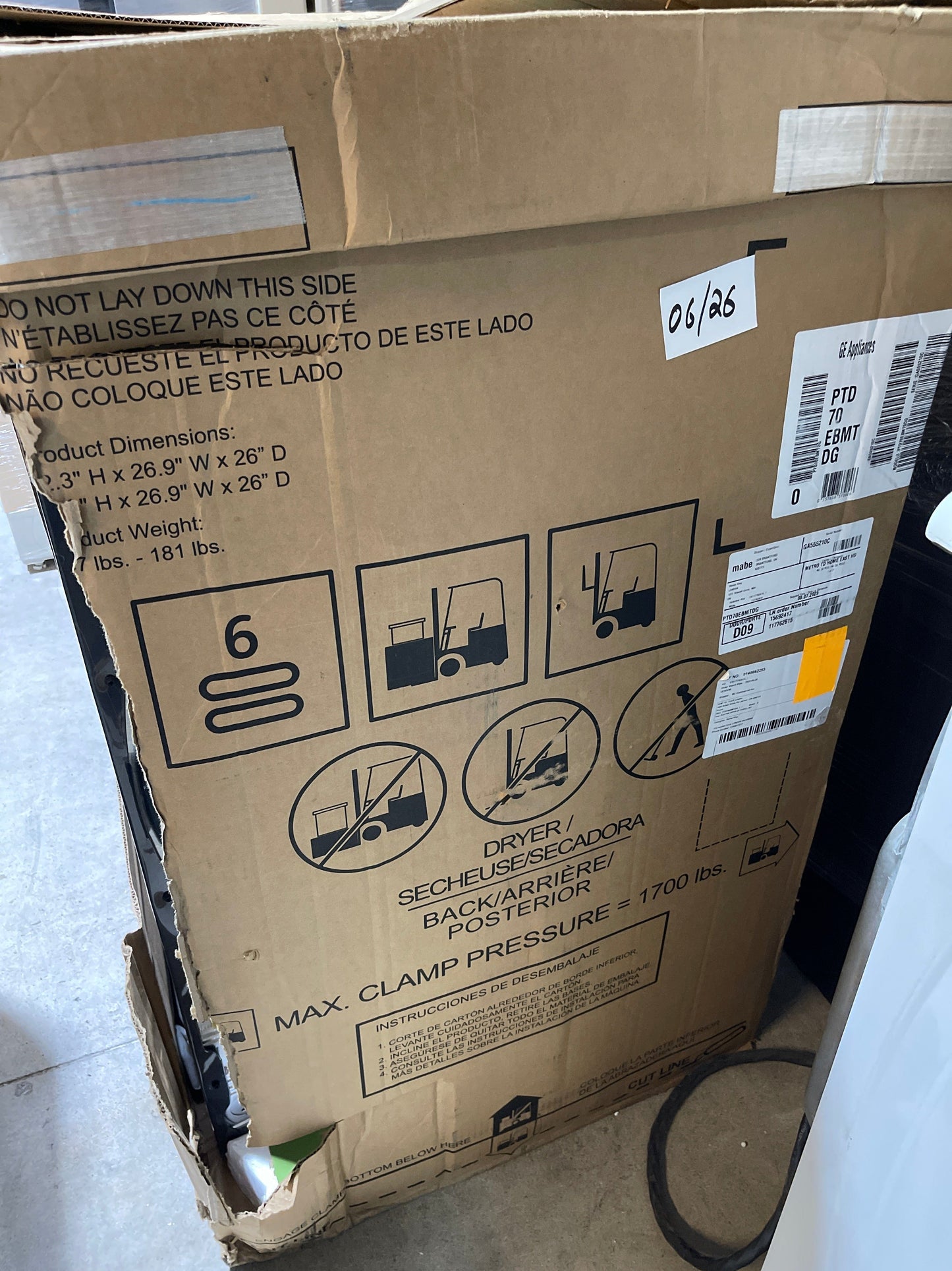 GE Profile PTD70EBMTDG / ptd60ebmrodg Dryer, 26 31/32" Width, Electric Dryer, 7.4 cu. ft. cu. ft., Steam Clean,
