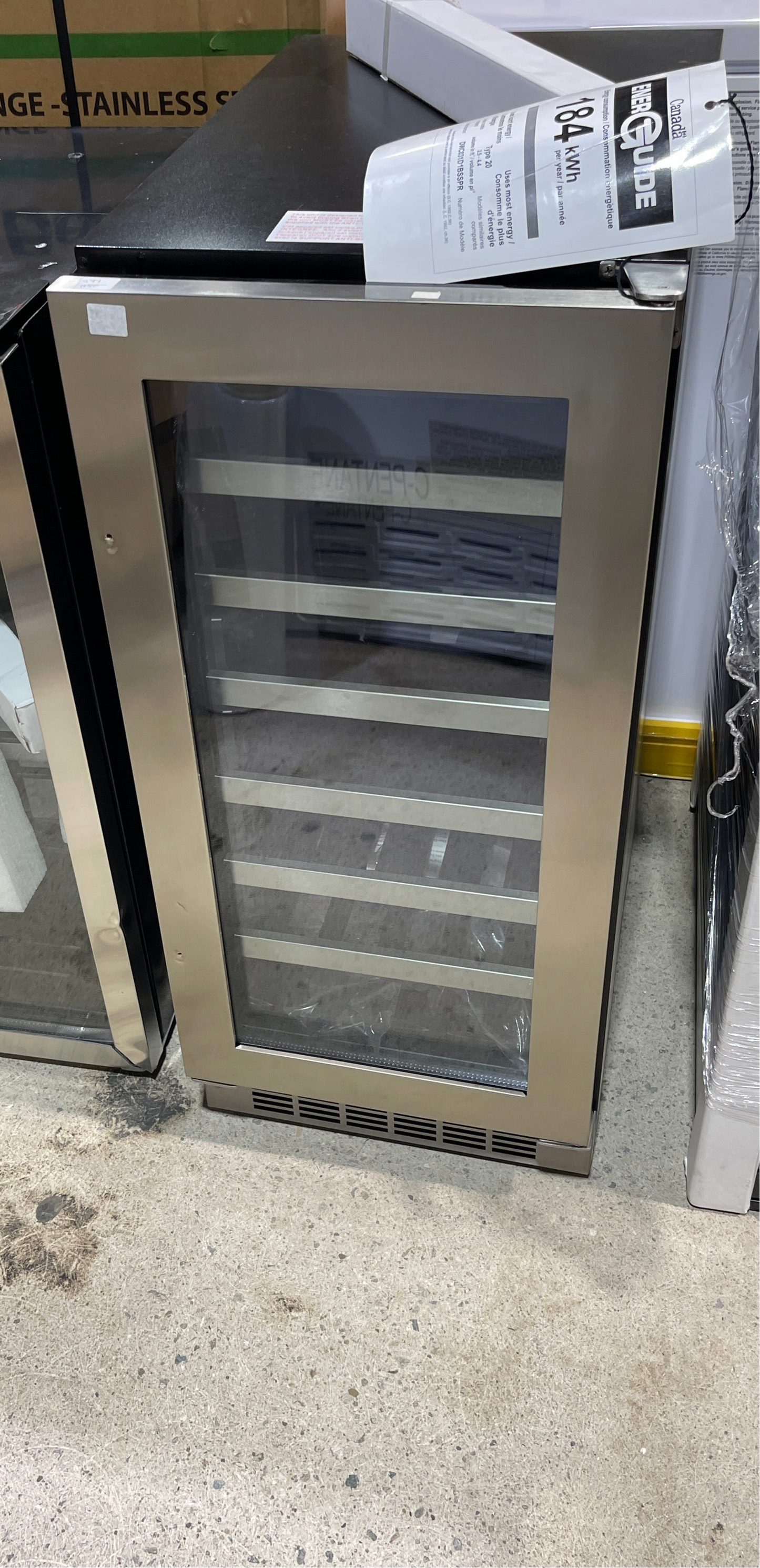Tuscany – 15” Single Zone Wine Cellar SKU: DWC031D1BSSPR Open Box