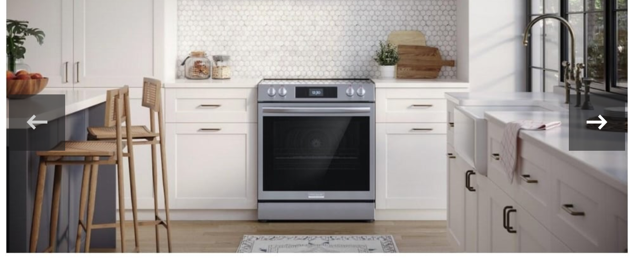 Frigidaire Gallery GCFE306CBF Electric Range, 6.2 cu. ft. Capacity, 30 inch Exterior Width,