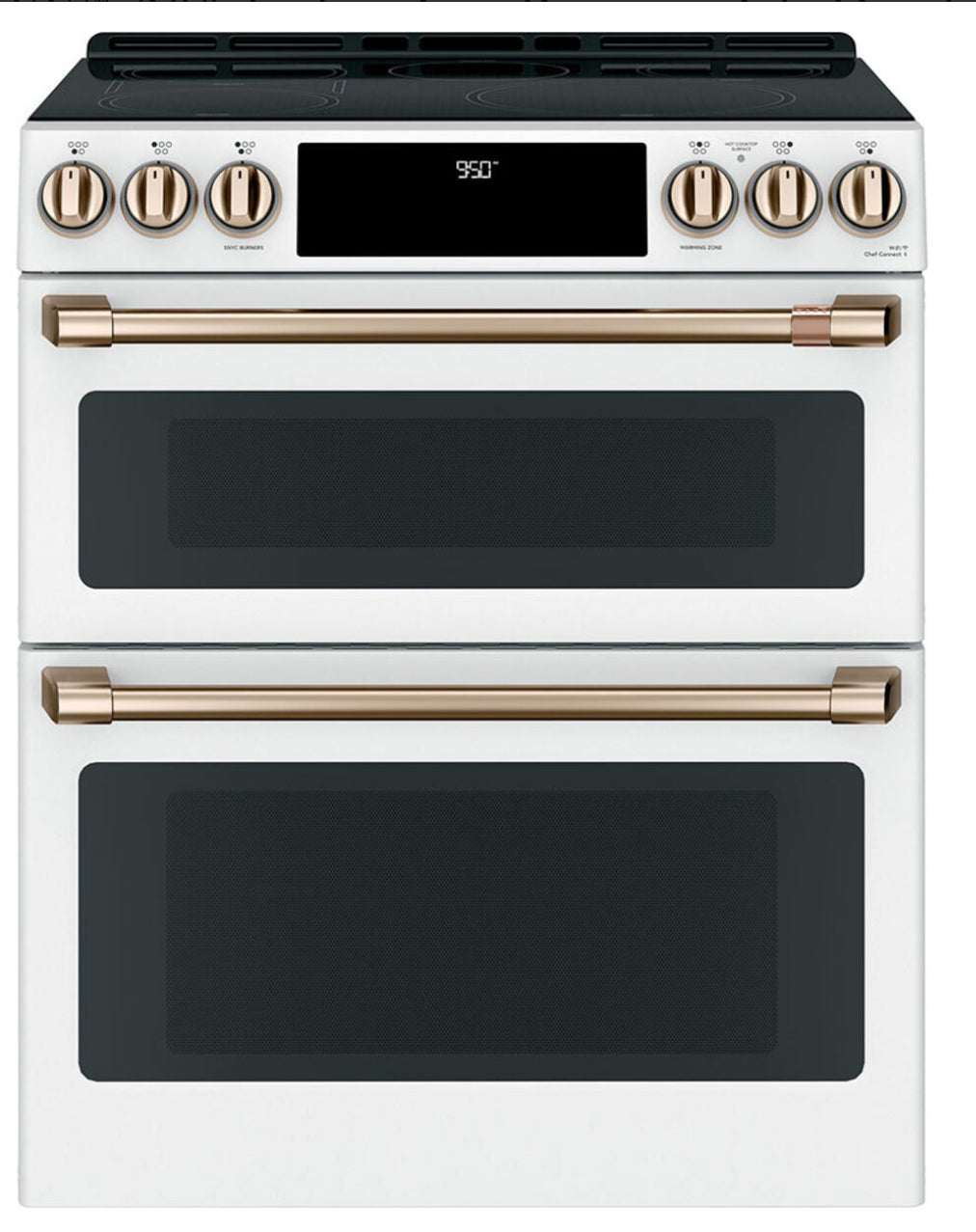 CCHS950P4MW2 / CCHS950P4M7W2 CAFÉ™ 30" Induction Range with Double Oven and No-Preheat Air Fry Matte White