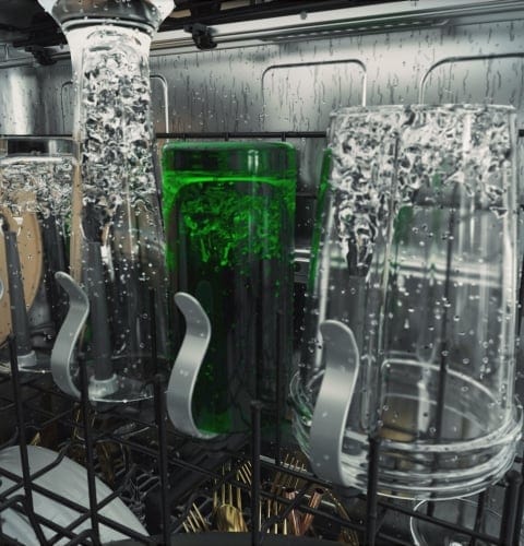 Cafe CDT888P2VS1 Dishwasher, 24 inch Exterior Width, 39 dB Decibel Level, Stainless Steel (Interior), 5 Wash Cycles, Up to 16, Hard Food Disposal, Wifi Enabled, Stainless Steel color