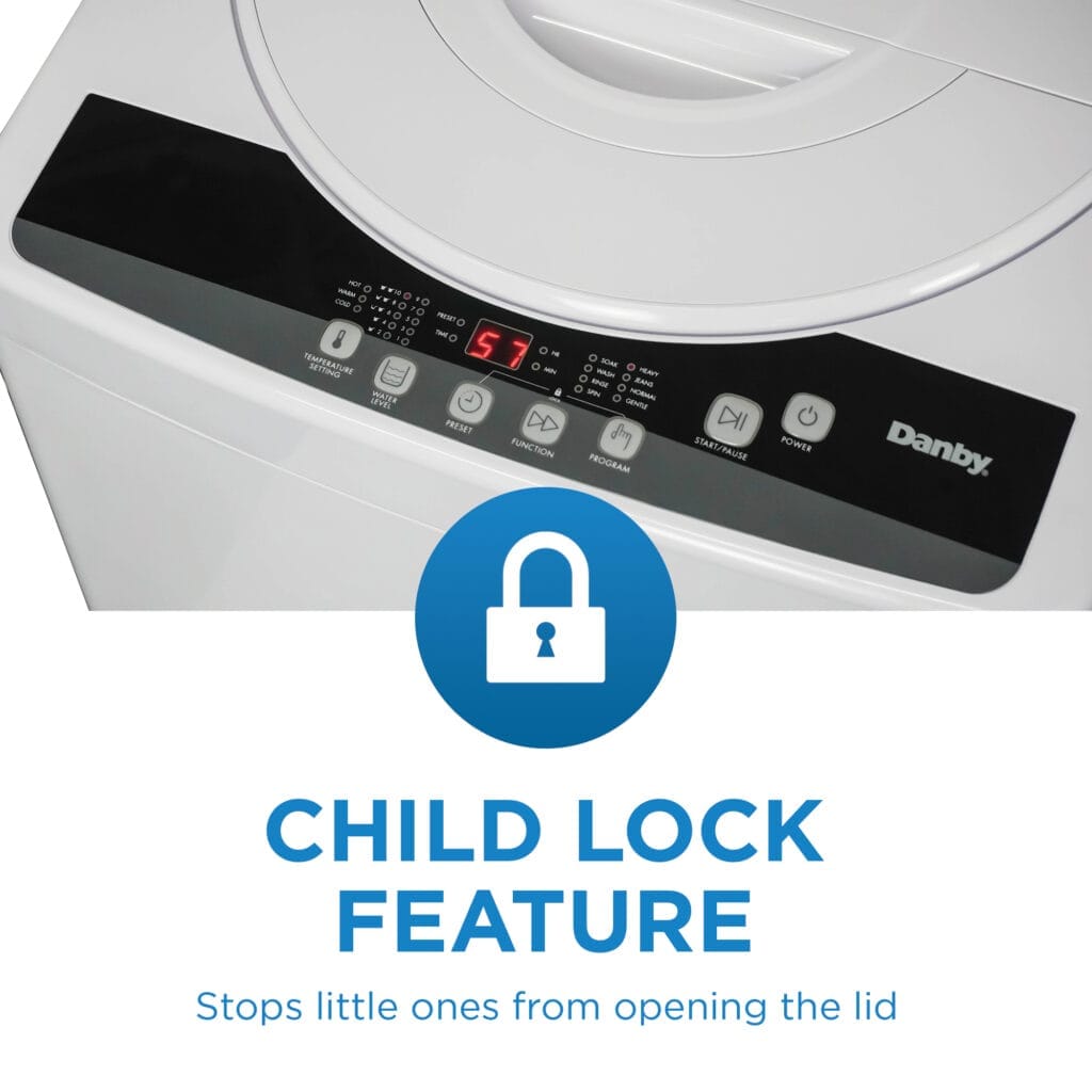 Danby 1.8 cu. ft. Compact Top Load Washing Machine in White. Box Packed 1 Year Warranty
DWM065A1WDB-6