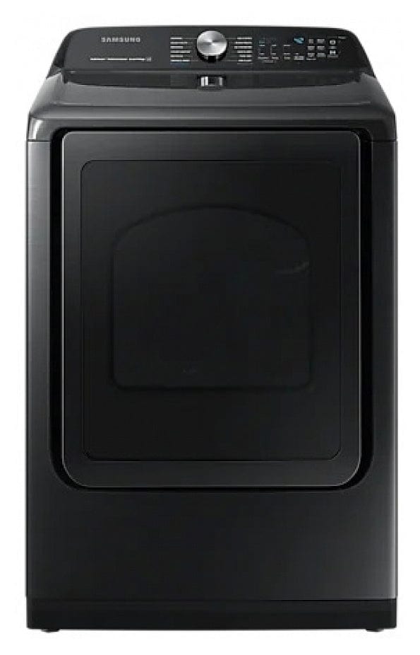 Samsung DVE54CG7550VAC Dryer, Electric Dryer, 7.4 cu. ft. Capacity, Steam Clean, Steel Drum, Wifi Enabled, Black Stainless Steel colour Pet Care