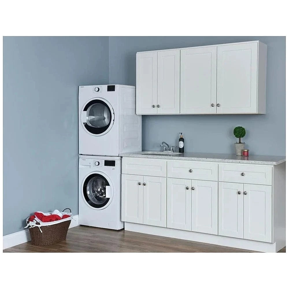 Blomberg DV17600W2 Electric Dryer, 3.7 cu. ft. Dryer Capacity, 4 Temperature Settings, Stackable, Steel Drum, White color Stacking Kit Included