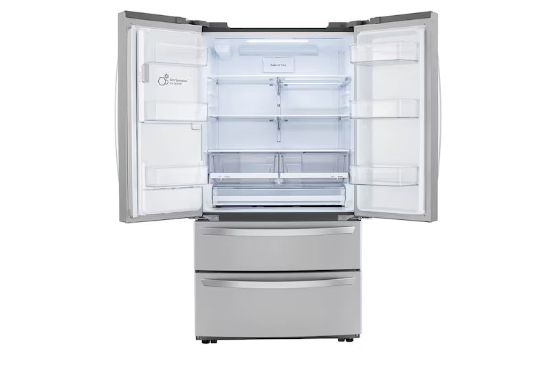 LG 36 in. 28 cu ft. 4-Door Refrigerator Smudge-Resistant Stainless Steel (LRMXS2806S)