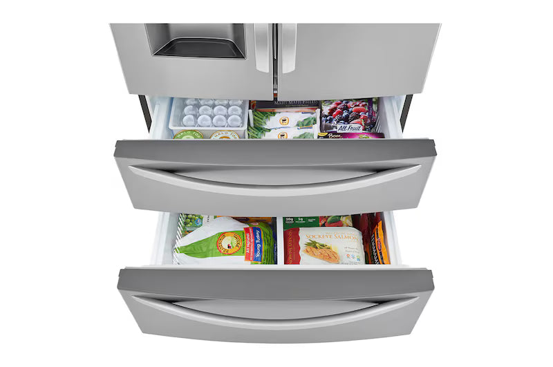 LG 36 in. 28 cu ft. 4-Door Refrigerator Smudge-Resistant Stainless Steel (LRMXS2806S)