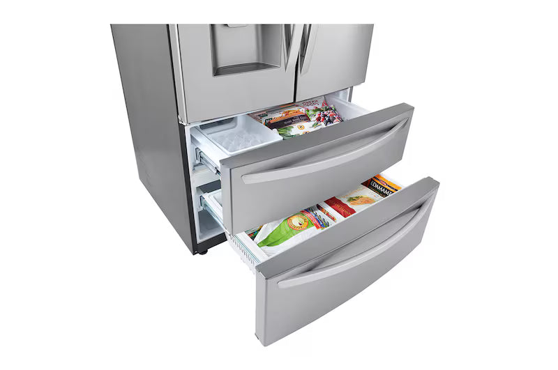 LG 36 in. 28 cu ft. 4-Door Refrigerator Smudge-Resistant Stainless Steel (LRMXS2806S)