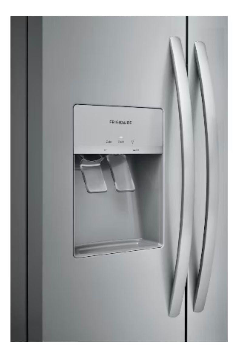 Frigidaire Gallery GRSS2652AF Side by Side Refrigerator, 36" Width, 25.6 cu. ft. Capacity, Stainless Steel colour