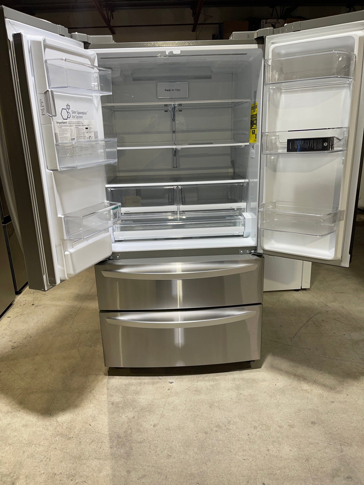 LG LMXS28626S French Door Refrigerator, 36 inch Width, ENERGY STAR Certified, 28.0 cu. ft. Capacity, Stainless Steel color