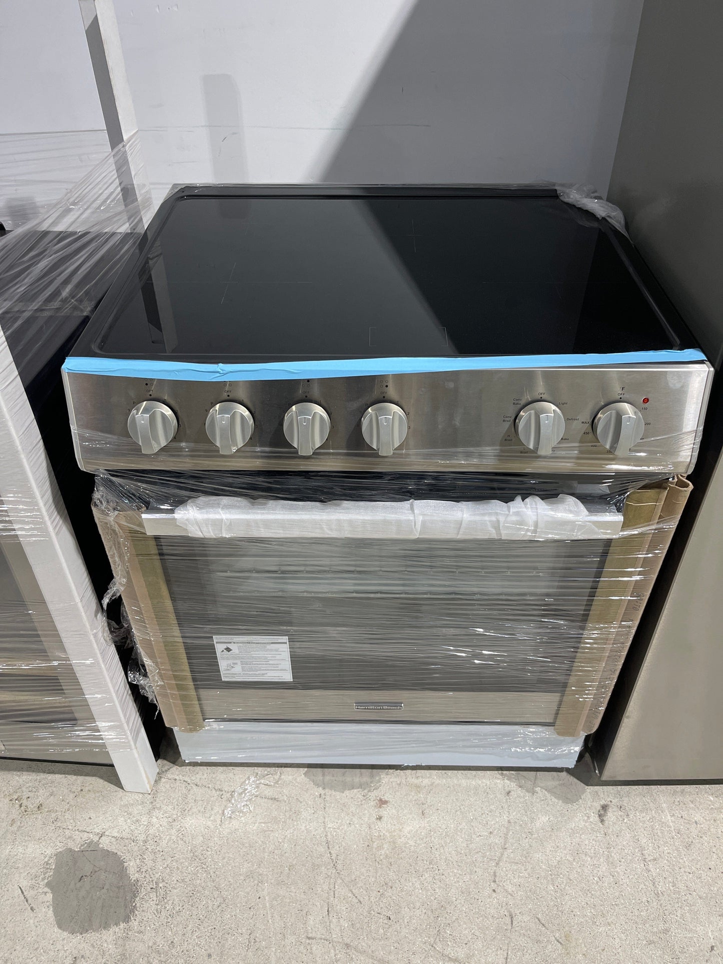Hamilton Beach 30 in. 5.0 cu ft. Induction Stainless Steel Range with Convection and Air Fry Item 1845425 Model HBRI345