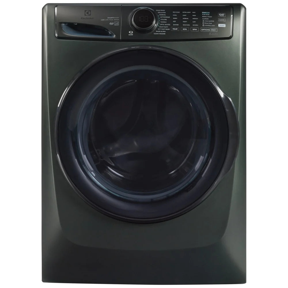Electrolux ELFW7738AA Front Load Washer, ENERGY STAR Certified, 5.2 cu. ft. Washer Capacity, 1,300 RPM Washer Spin Speed, 11 Wash Cycles, 5 Temperature Settings, Water Heater, Steam Clean, Alpine Green color