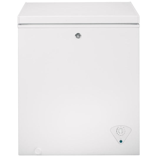 GE FCM5STWW Chest Freezer Category: Chest Freezers, Garage Ready