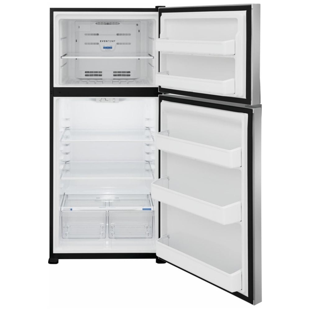 Frigidaire FFHT2022AS Top Freezer Refrigerator, 30 inch Width, 20 cu. ft. Capacity, ENERGY STAR Certified, Stainless Steel colour