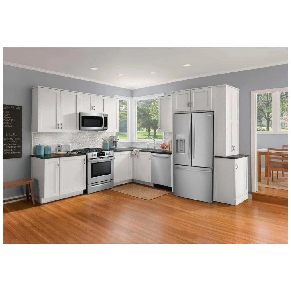 Frigidaire FRFS2823AS French Door Refrigerator, 36 inch Width, ENERGY STAR Certified, 27.8 cu. ft. Capacity, Water Dispenser (Exterior), Ice Dispenser (Thru Door), Stainless Steel color