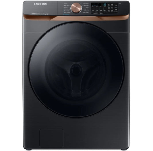 Samsung WF50BG8300AVUS Front Load Washer, 27 inch Width, ENERGY STAR Certified, 5.8 cu. ft. Capacity, Steam Clean, 12 Wash Cycles, 5 Temperature Settings, Stackable, 1200 RPM Washer Spin Speed, Water Heater, Wifi Enabled, Black colour