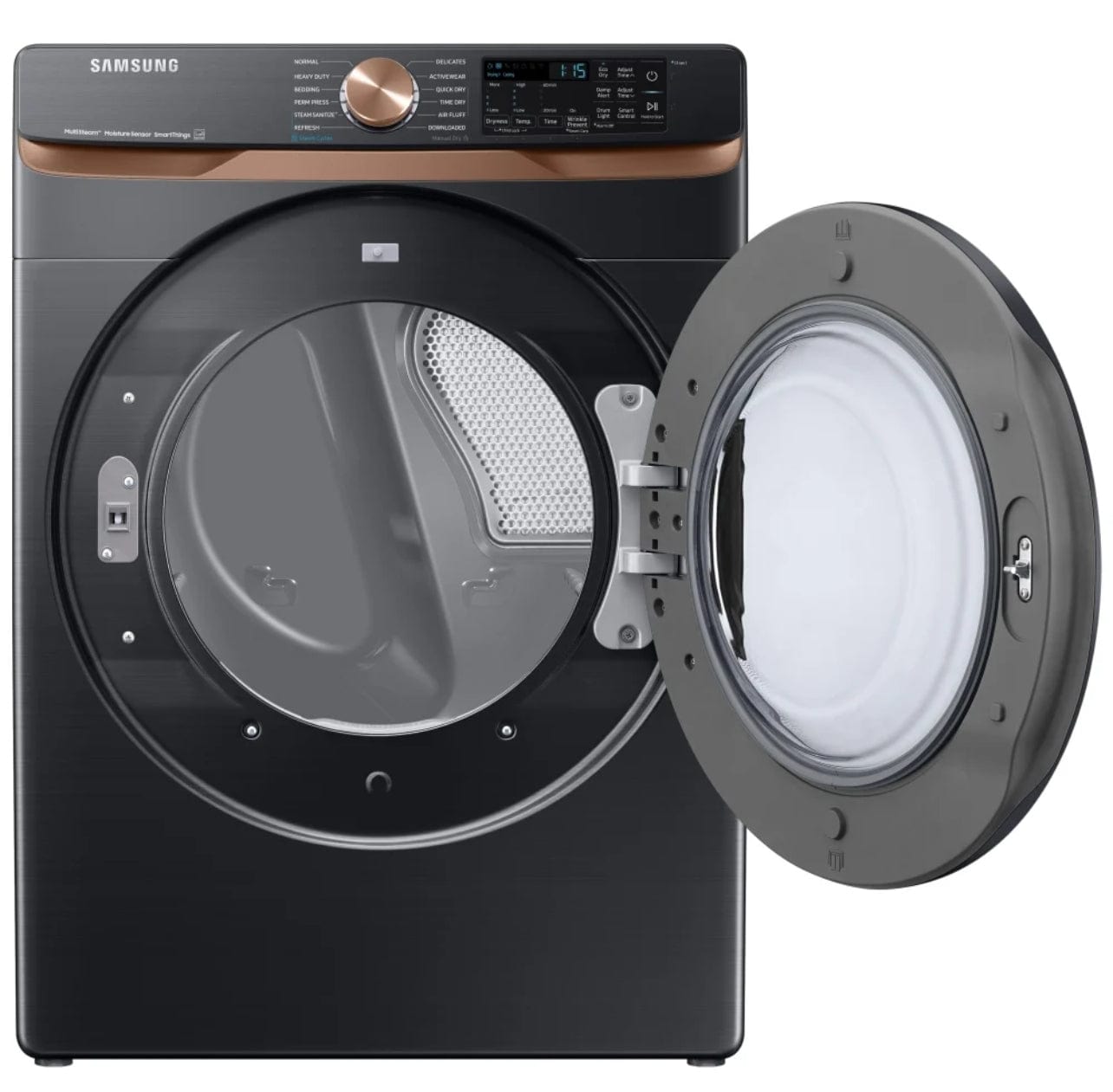 Samsung DVE50BG8300VAC Electric Dryer, 27 inch Width, 7.5 cu. ft. Capacity, Steam Clean, 5 Temperature Settings, Stackable, Wifi Enabled, Black colour
