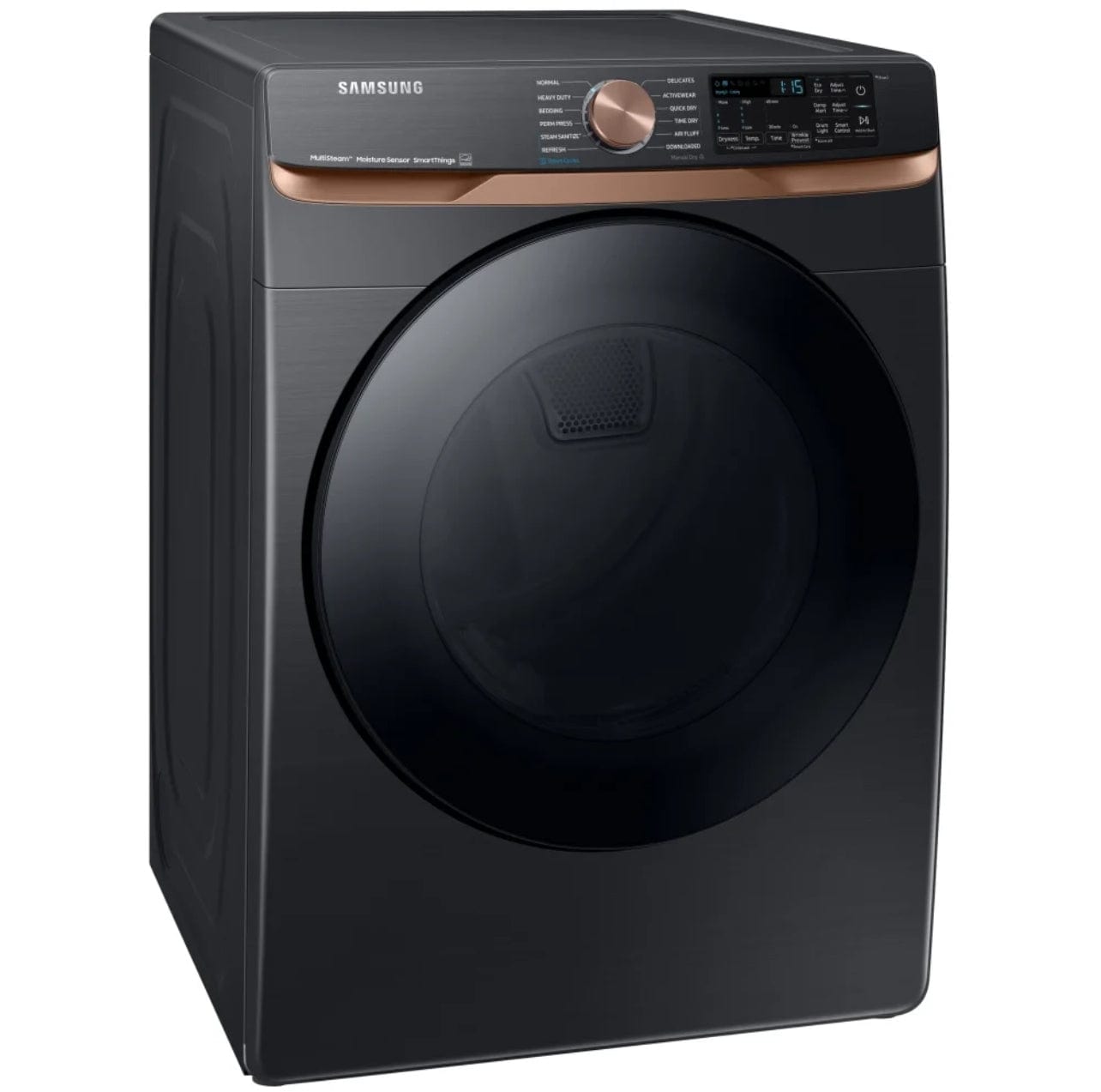 Samsung DVE50BG8300VAC Electric Dryer, 27 inch Width, 7.5 cu. ft. Capacity, Steam Clean, 5 Temperature Settings, Stackable, Wifi Enabled, Black colour