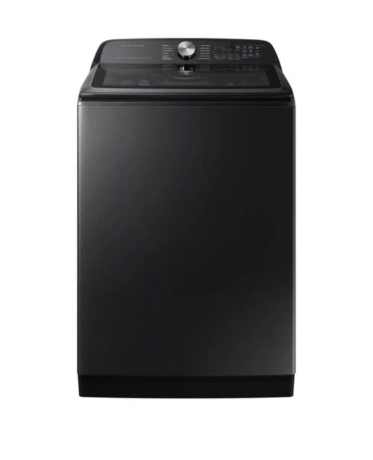 Samsung WA52DG5500AV 5.2 cu ft Top Load Washer with Active WaterJet & Vibration Reduction - Black Stainless