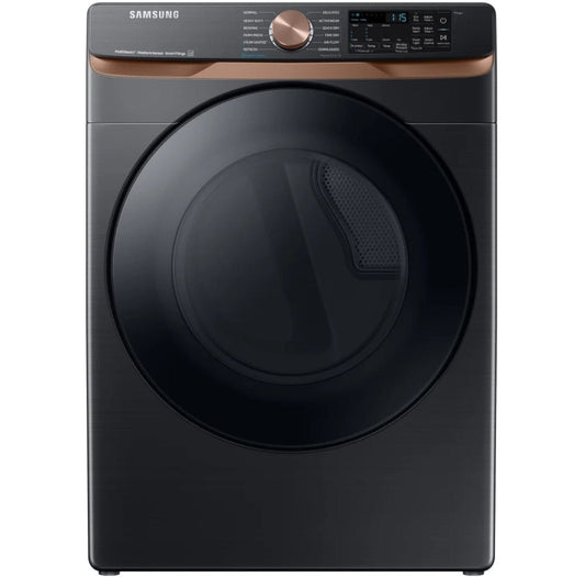 Samsung DVE50BG8300VAC Electric Dryer, 27 inch Width, 7.5 cu. ft. Capacity, Steam Clean, 5 Temperature Settings, Stackable, Wifi Enabled, Black colour
