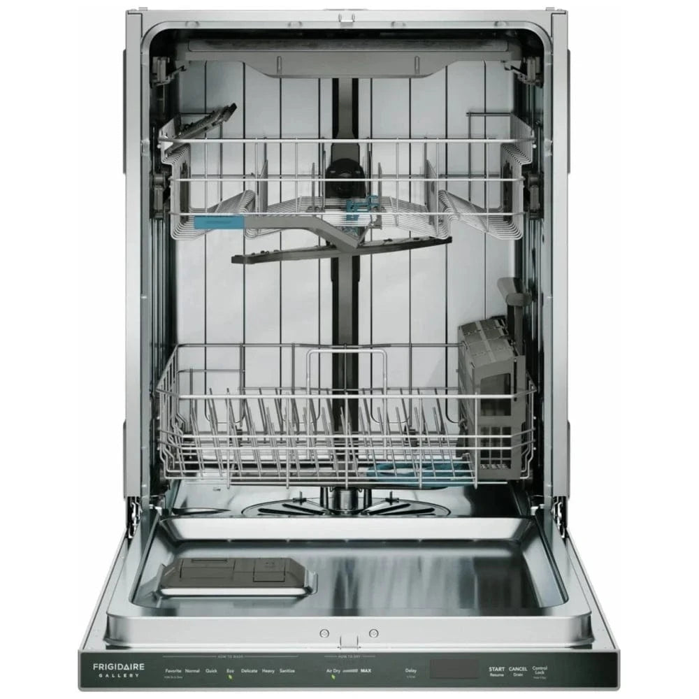 Frigidaire Gallery GDSP4715AF Dishwasher, 24 inch Exterior Width, 47 dB Decibel Level, Fully Integrated, Stainless Steel (Interior), 7 Wash Cycles, 14 Capacity (Place Settings), Hard Food Disposal, Stainless Steel colour