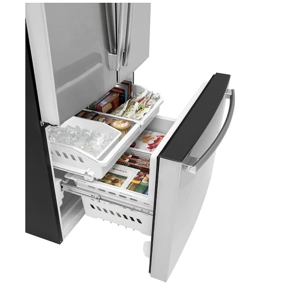 GE French Door Refrigerator, 36 inch Width, ENERGY STAR Certified, 27.0 cu. ft. Capacity, Stainless Steel colour GNE27JYMFS