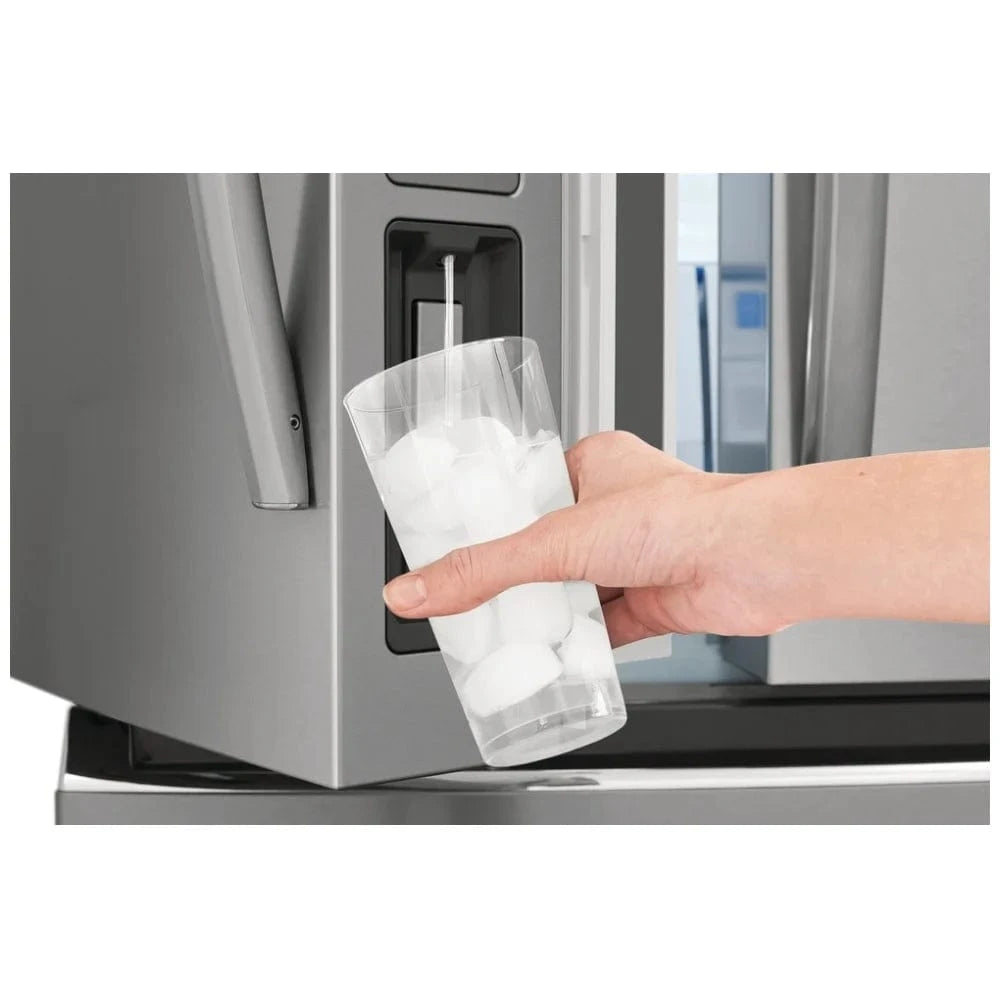 Frigidaire Gallery GRMG2272CF Counter Depth French Door Refrigerator, 36 inch Width, ENERGY STAR Certified, 22.1 cu. ft. Capacity, Counter Depth, Water Dispenser (Interior), Ice Dispenser (Freezer Located), Stainless Steel color