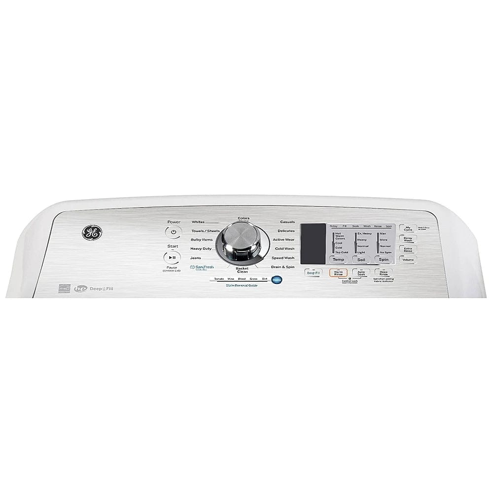 GE GTW680BMRWS Top Load Washer, 27 inch Width, ENERGY STAR Certified, 5.3 cu. ft. Capacity, 14 Wash Cycles, 800 RPM Washer Spin Speed, White colour