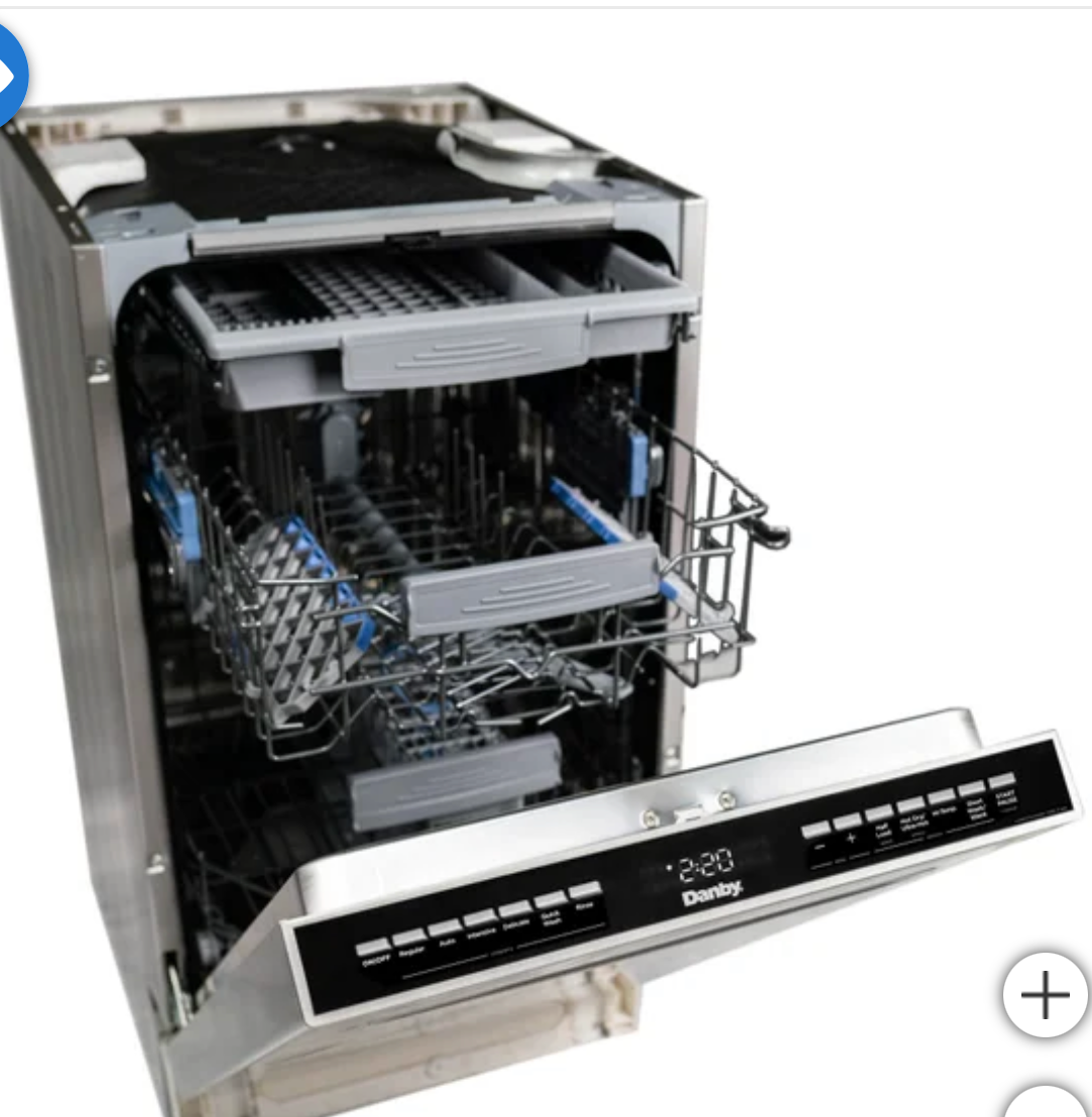 Danby 18 in. European made Stainless Steel Top Control Dishwasher